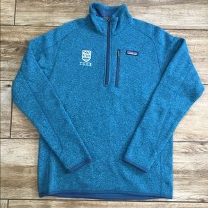 Womens Patagonia Better Sweater Fleece Teal 1/4 Zip Size Medium